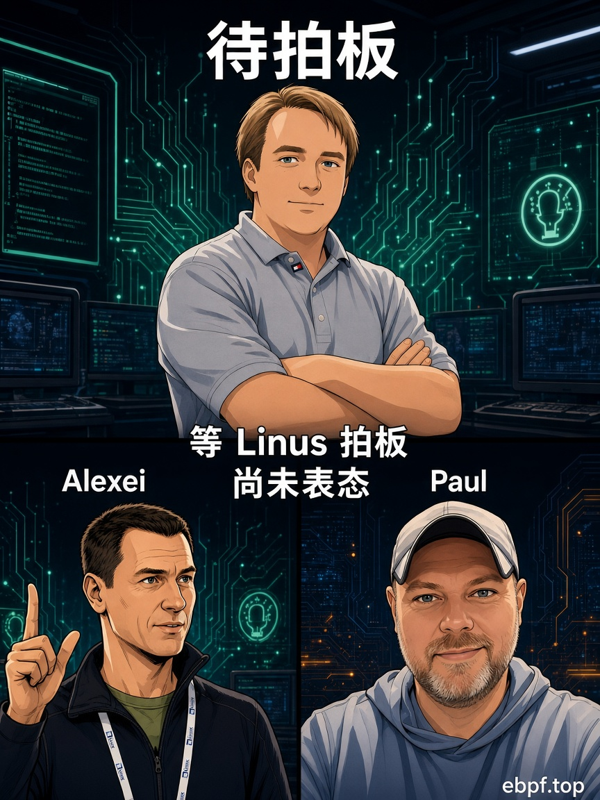 裁决：待 Linus 拍板