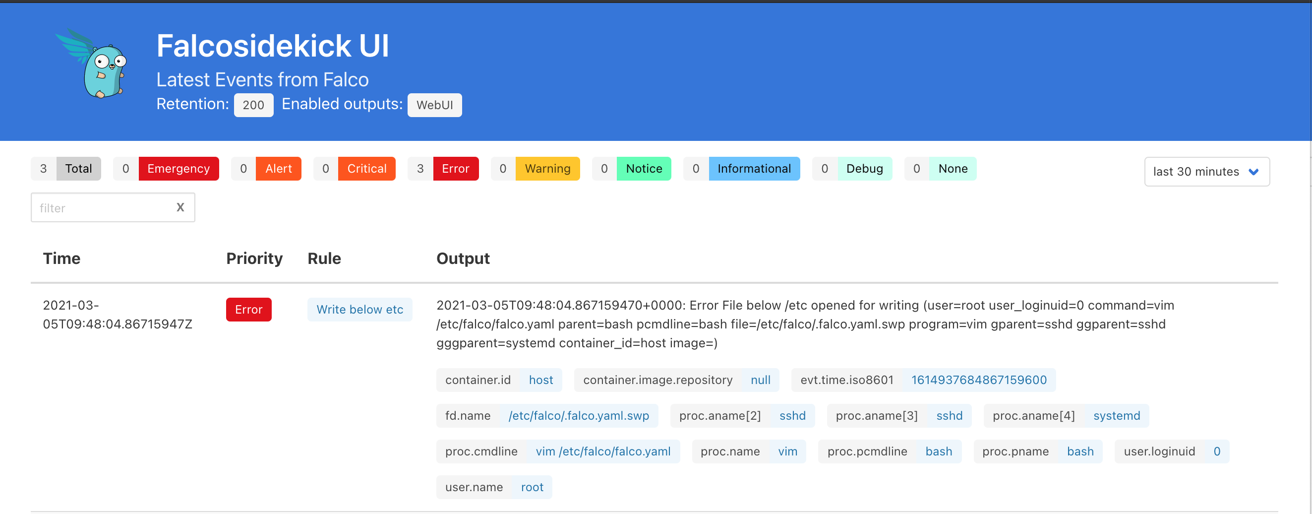 falcosidekick-ui